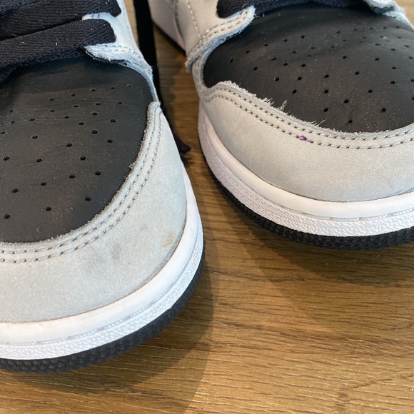 Nike Air Jordan sneakers, Gray/Black, pre-owned, Size Youth US 7 - Picture 3 of 14